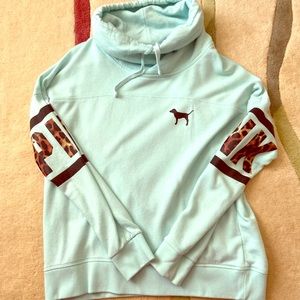 Victoria Secret Pink Cow Neck Hoodie
